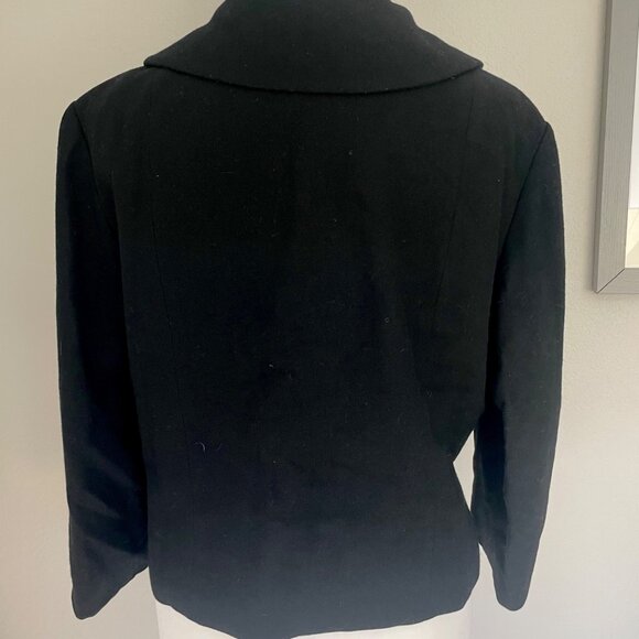 Vintage 60s Jr. Scene By Glenhaven Cropped Wool Jacket With Mink Fur Detail - Picture 10 of 11